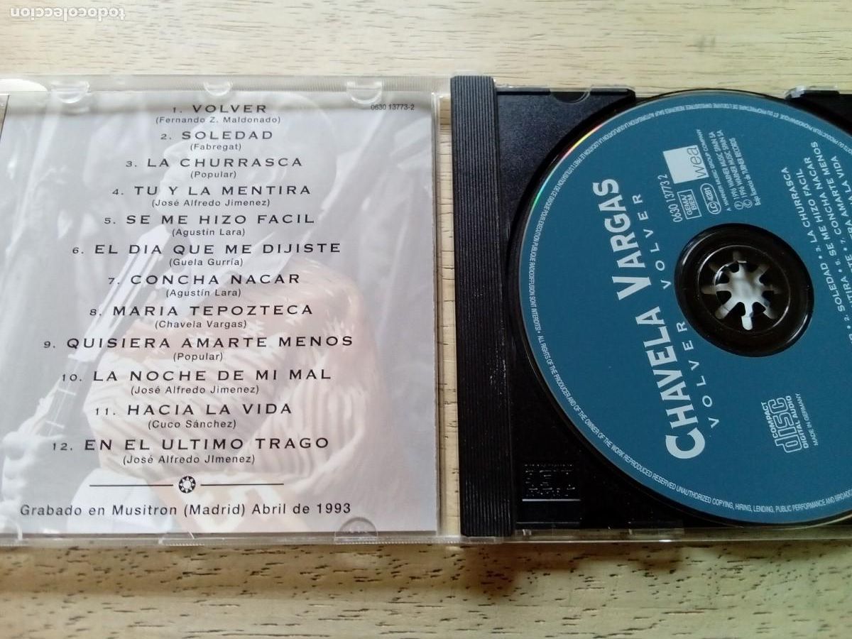 CDs de m&uacute;sica: Chavela Vargas. Volver, volver. CD - Foto 3