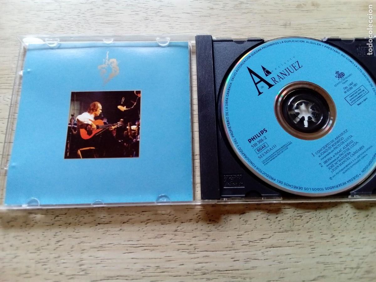 CDs de m&uacute;sica: Paco de Luc&iacute;a. Concierto de Aranjuez. CD - Foto 3