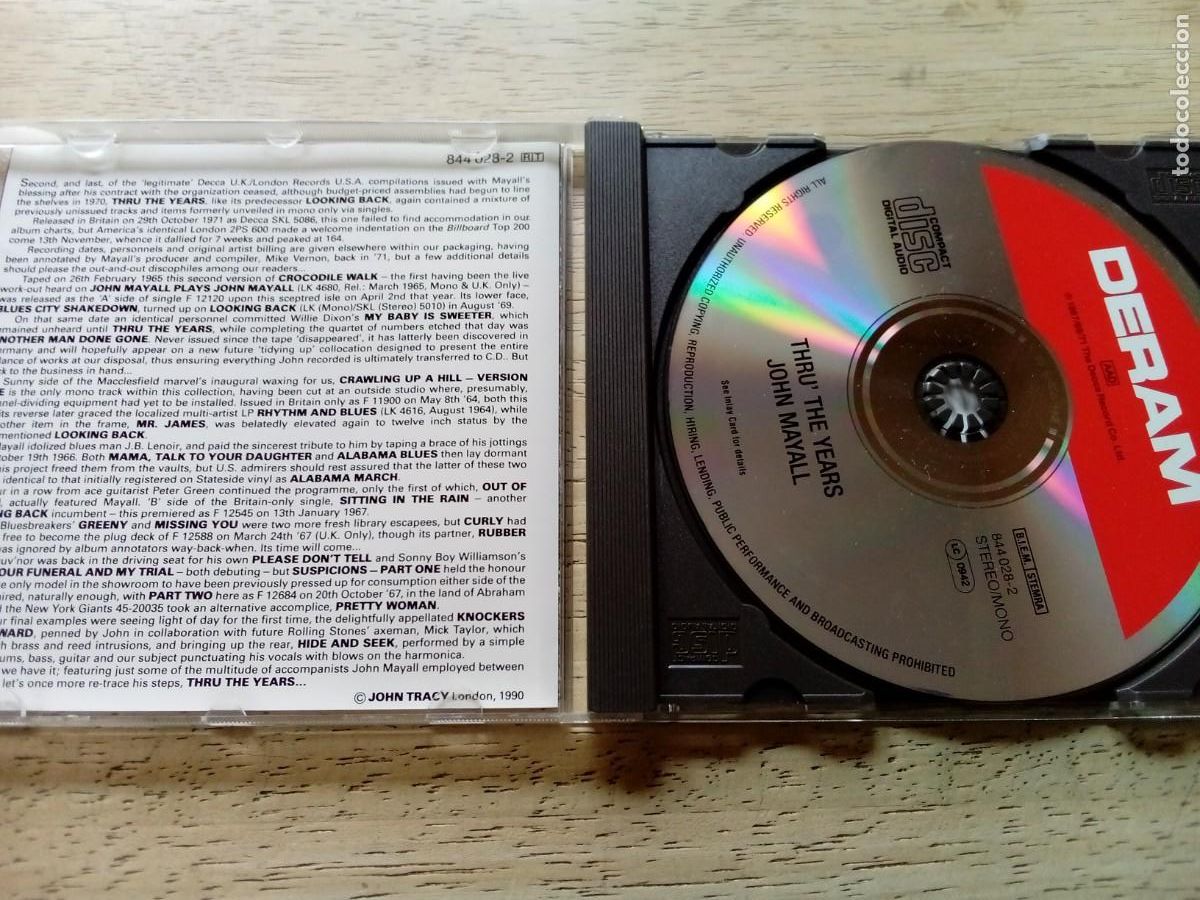 CDs de m&uacute;sica: John Mayall. Thru the years. CD - Foto 3