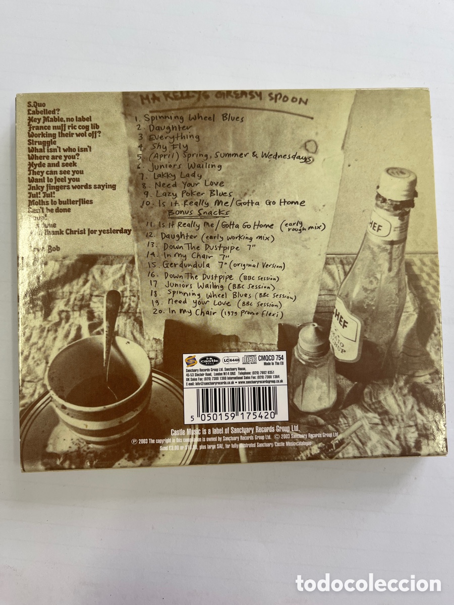 CDs de m&uacute;sica: STATUS QUO - MA KELLY&acute;S GREASY SPOON. CD - Foto 2
