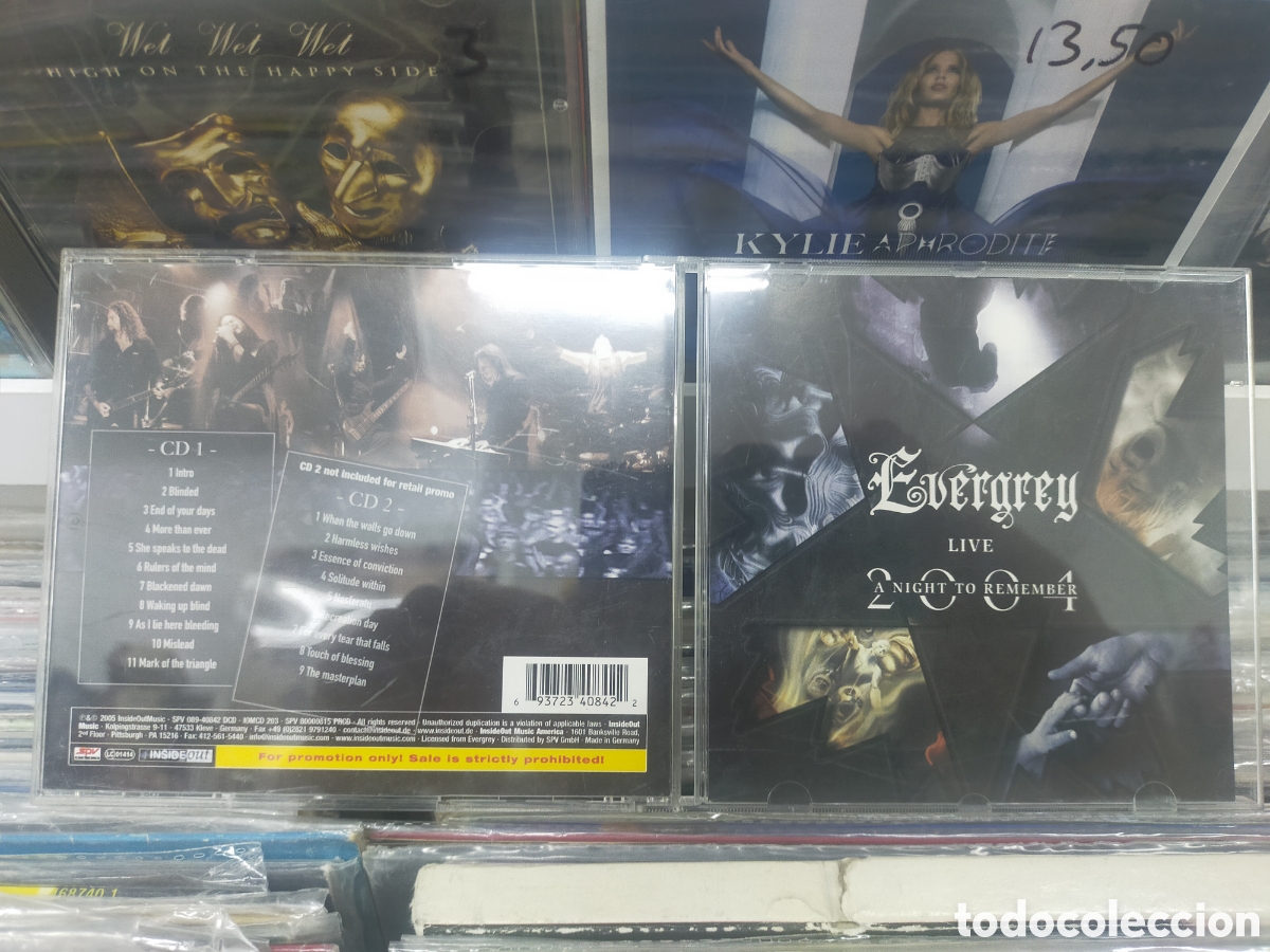 CDs de m&uacute;sica: Evergrey cd promocional a night to remember 2004 - Foto 1