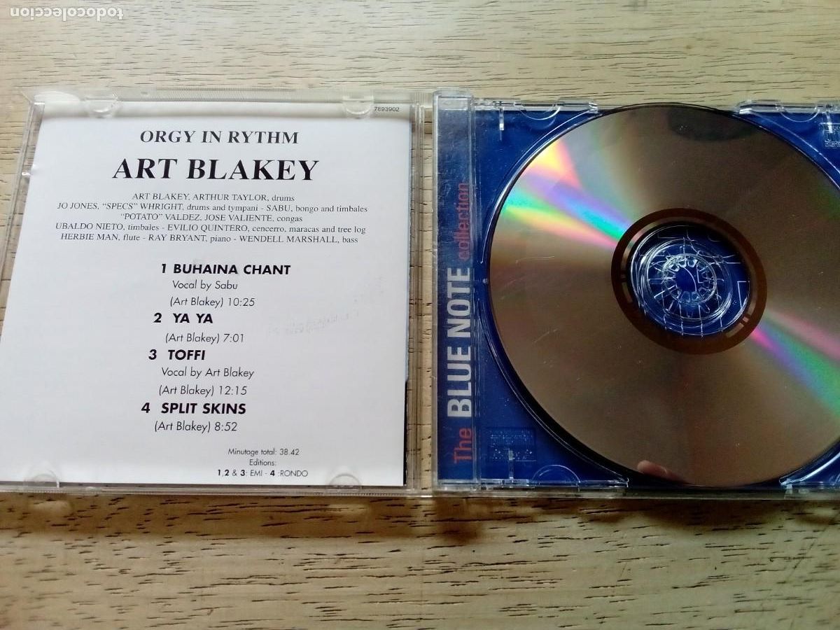 CDs de m&uacute;sica: Art Blakey. Orgy in rhythm. CD Blue note - Foto 4
