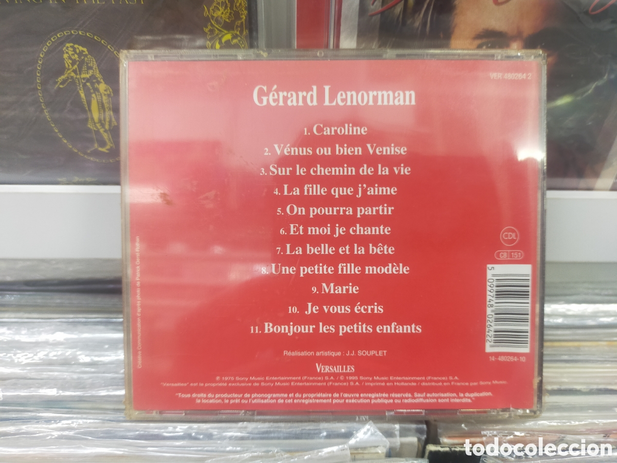 CDs de m&uacute;sica: Gerard lenorman cd precintado Francia 1995 - Foto 2