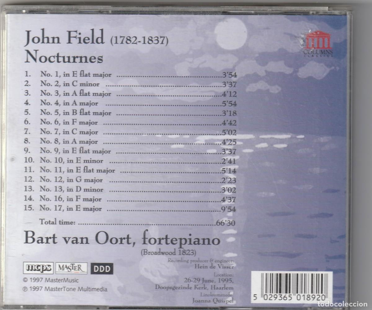 CDs de m&uacute;sica: JOHN FIELD - NOCTURNES - BART VAN OORT (CD COLUMNS 1997) - Foto 2