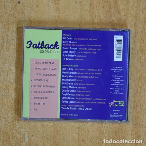 CDs de m&uacute;sica: FATBACK - SO DELICIOUS - CD - Foto 2