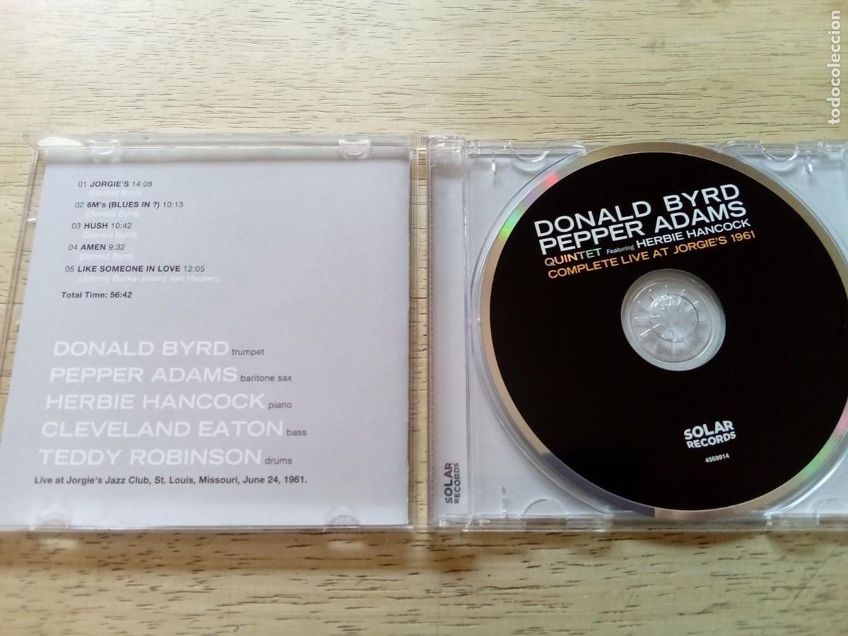 CDs de m&uacute;sica: Donald Byrd. Pepper Adams. CD - Foto 3