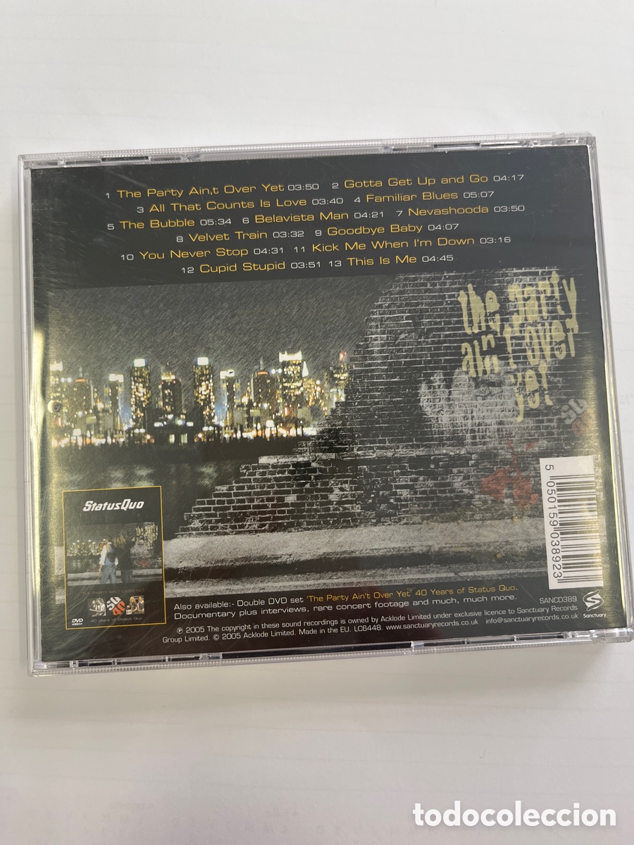 CDs de m&uacute;sica: STATUS QUO - The Party Aint Over Yet. CD - Foto 2