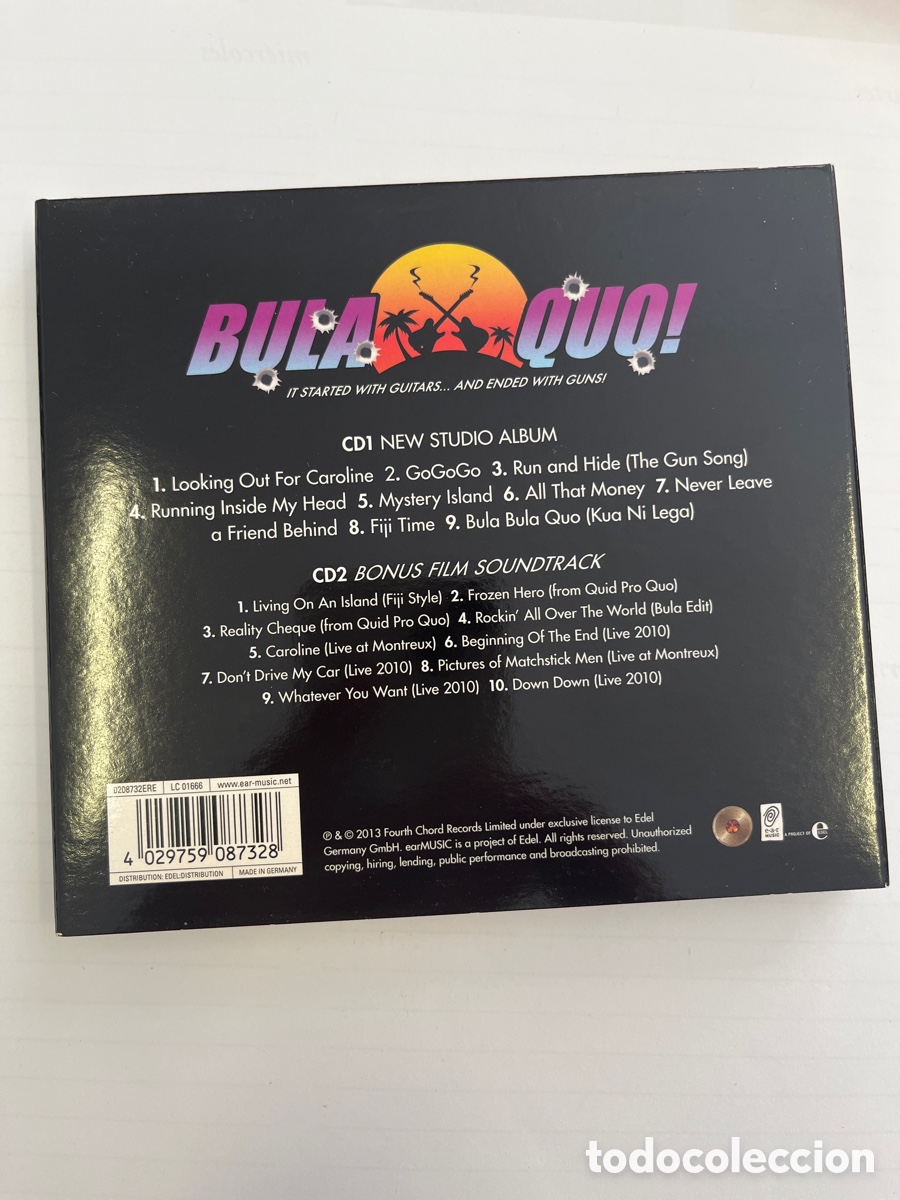 CDs de m&uacute;sica: Status Quo. bula quo! 2 cd - Foto 2