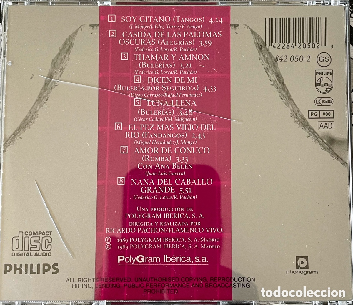CDs de m&uacute;sica: Camar&oacute;n Soy Gitano CD - Foto 2