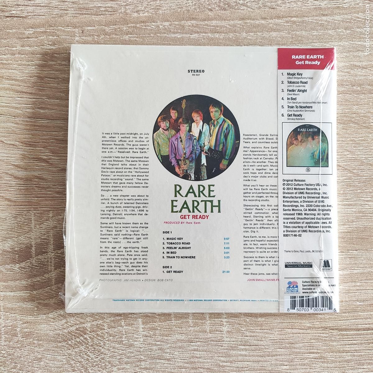 CDs de m&uacute;sica: RARE EARTH GET READY MINI LP CD IMPORTACI&Oacute;N CON OBI COMO NUEVO - Foto 2