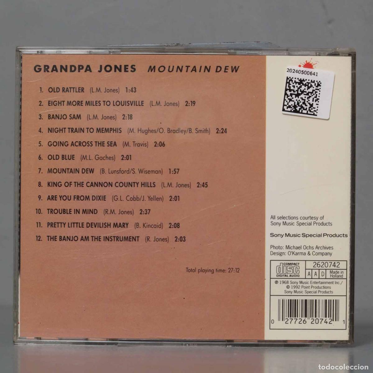 CDs de m&uacute;sica: CD. Grandpa Jones &ndash; Mountain Dew - Foto 2