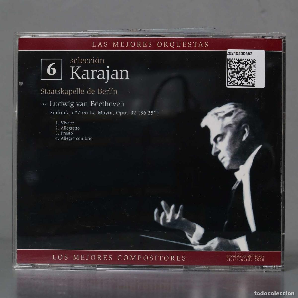 CDs de m&uacute;sica: CD. SELECCION KARAJAN. 6. BEETHOVEN - Foto 2