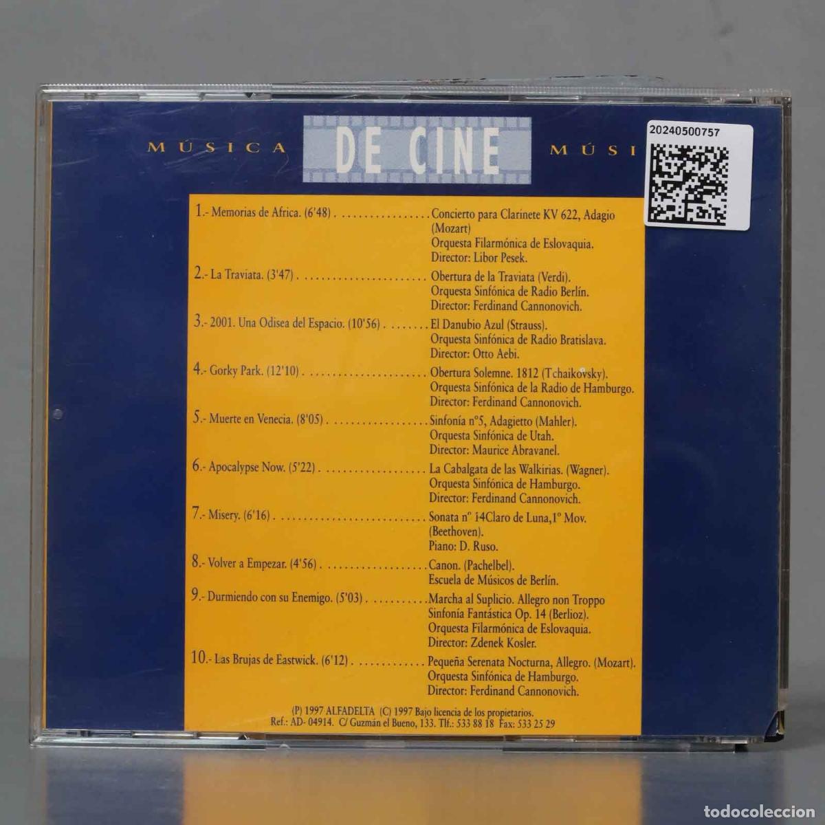 CDs de m&uacute;sica: CD. MUSICA DE CINE. ARGENTARIA - Foto 2