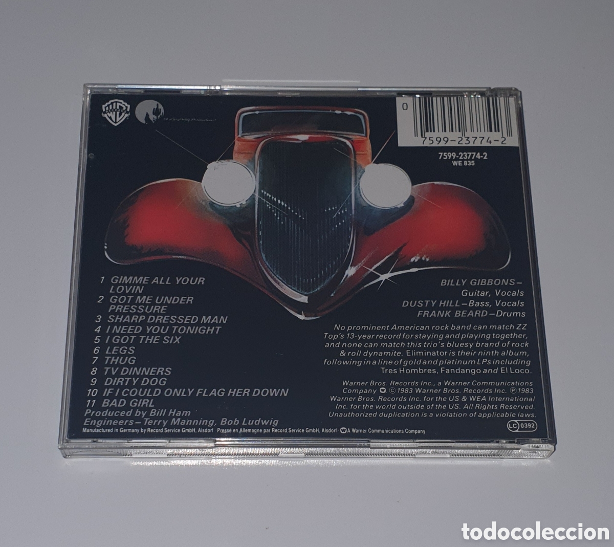 CDs de m&uacute;sica: ZZ TOP / CD / ELIMINATOR - Foto 3