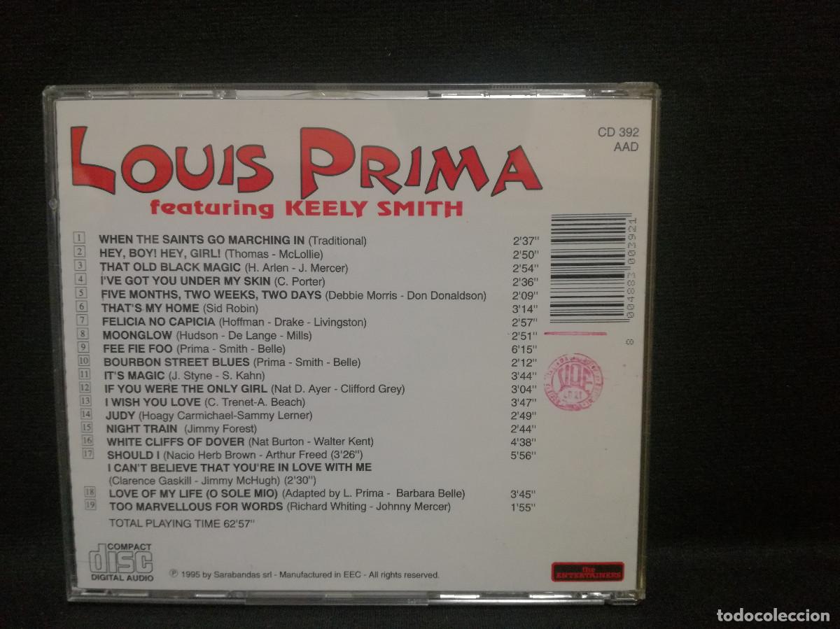 CDs de m&uacute;sica: CD - THE ENTERTAINERS - LOUIS PRIMA - Foto 2