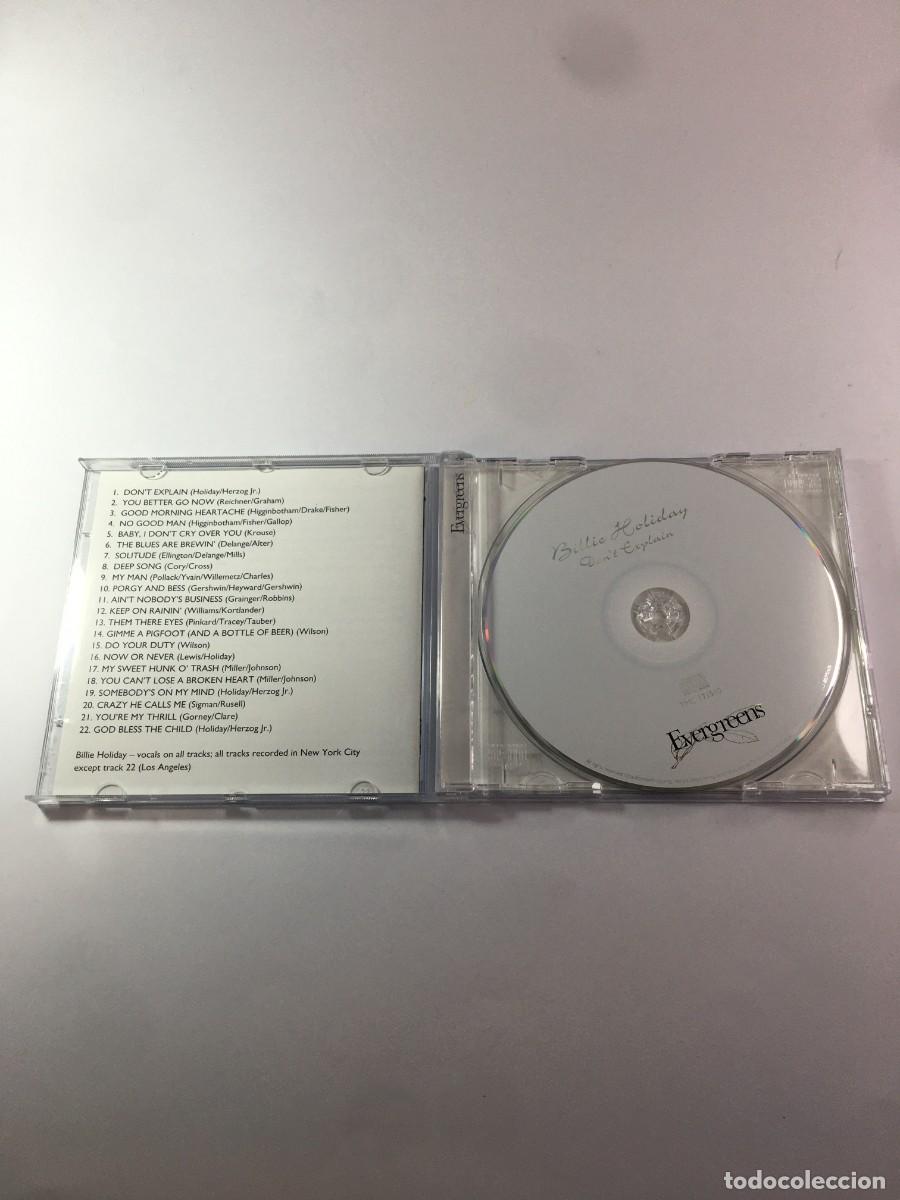 CDs de m&uacute;sica: BILLIE HOLIDAY - DONT EXPLAIN - CD IMPORTADO - Foto 2