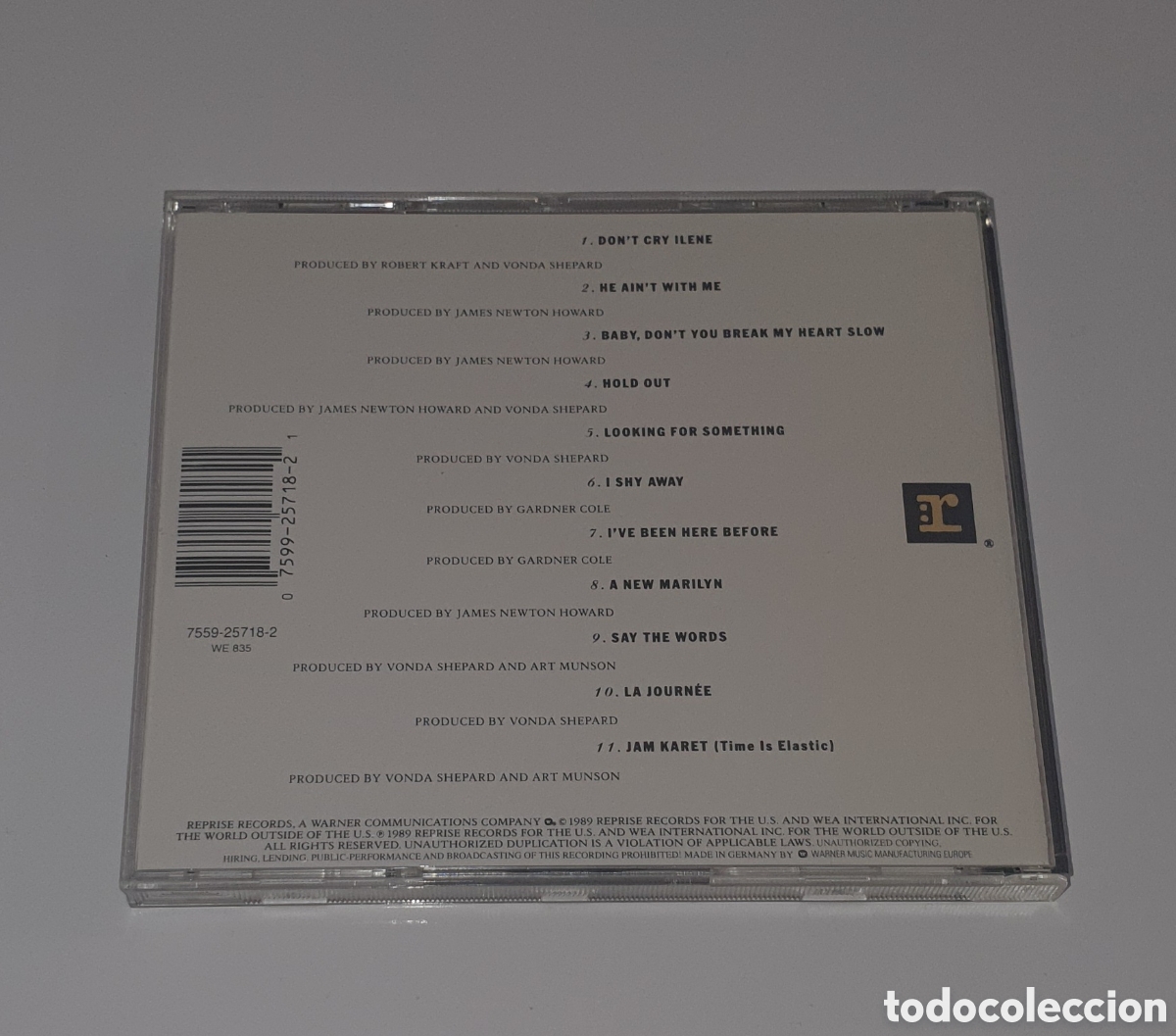 CDs de m&uacute;sica: VONDA SHEPARD / CD / VONDA SHEPARD - Foto 3