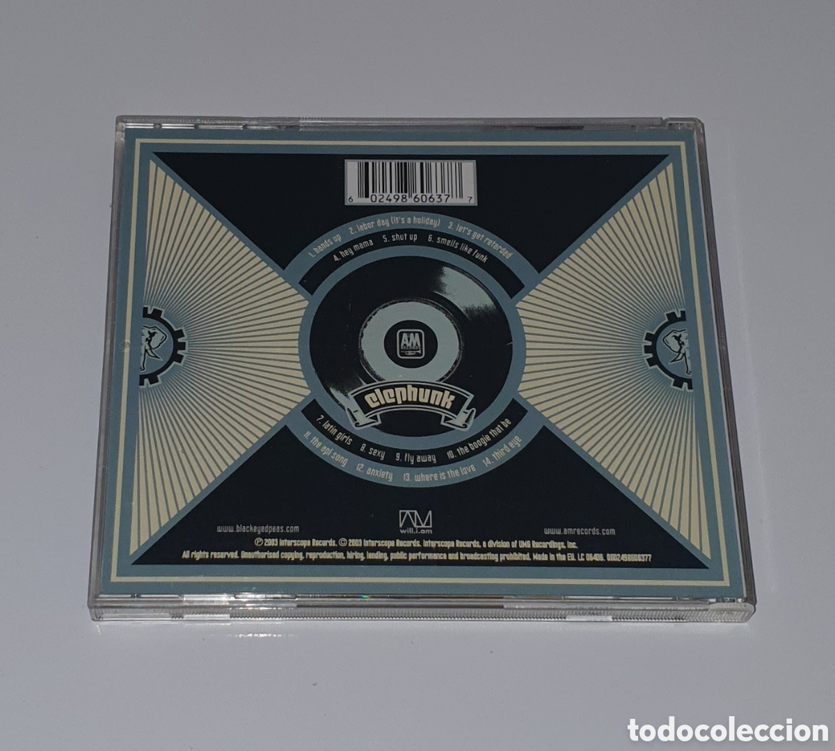 CDs de m&uacute;sica: THE BLACK EYED PEAS / CD / ELEPHUNK - Foto 3