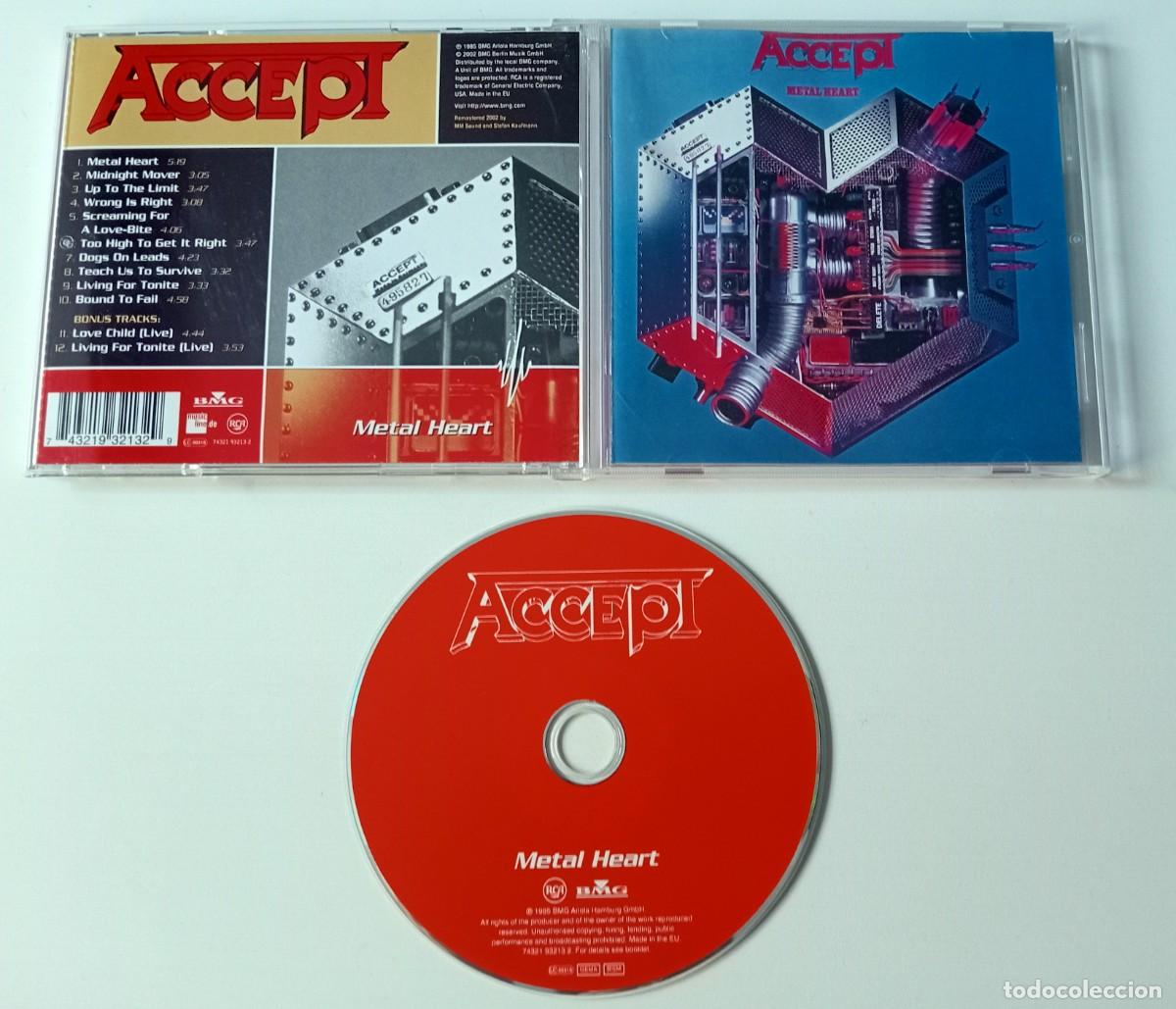 CDs de m&uacute;sica: CD ACCEPT - METAL HEART - Foto 2