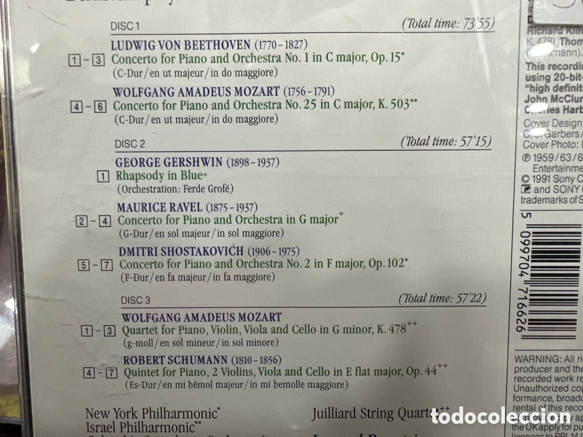 CDs de m&uacute;sica: Leonard Bernstein - A Portrait (3xCD, Comp) - Foto 2