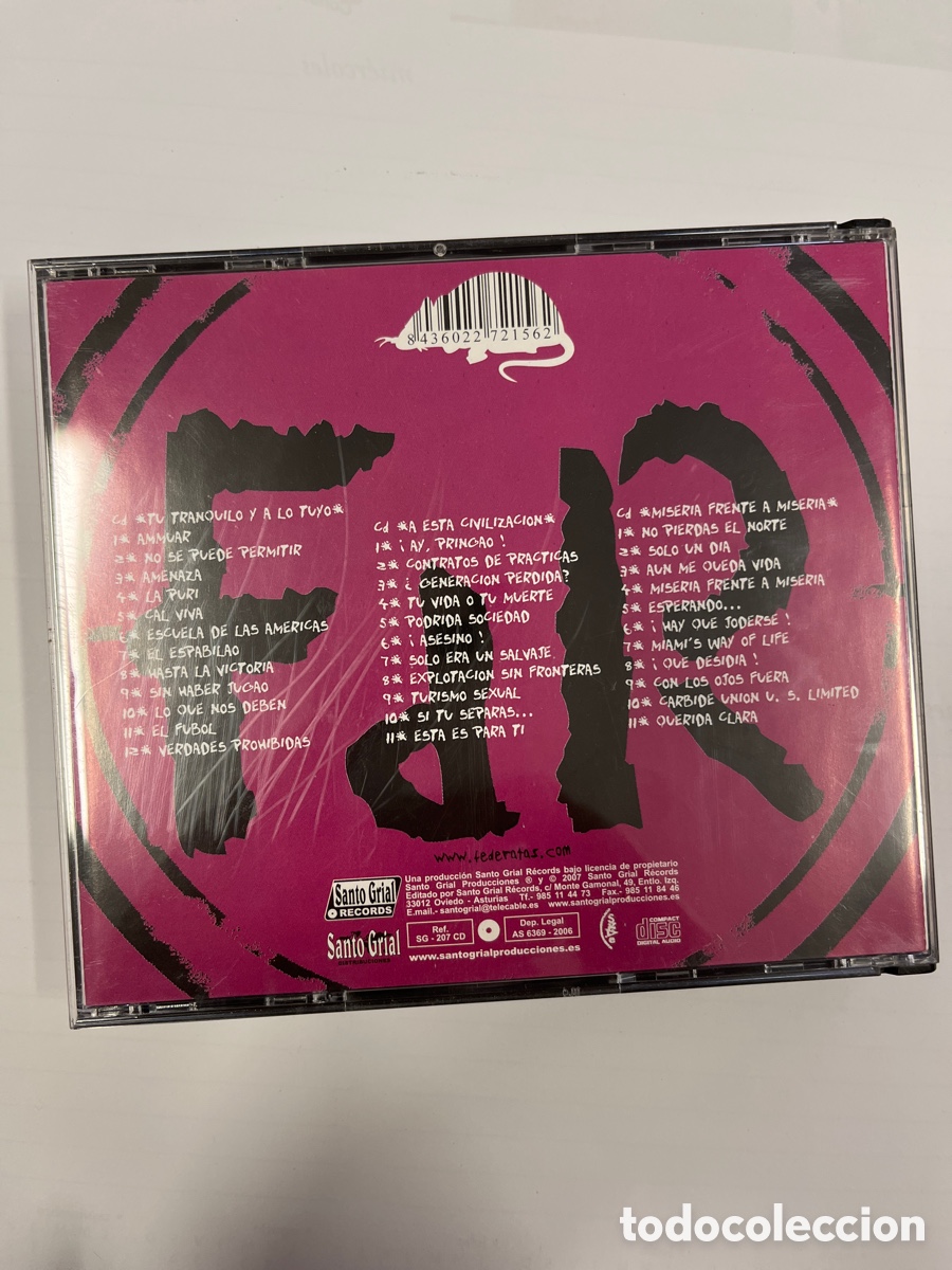 CDs de m&uacute;sica: Fe de Ratas - Imprescindibles (3 CDs) - Foto 2