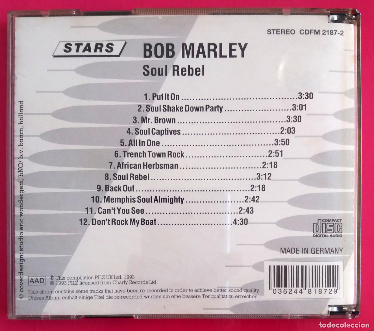CDs de m&uacute;sica: Bob Marley . Soul Rebel - Foto 2