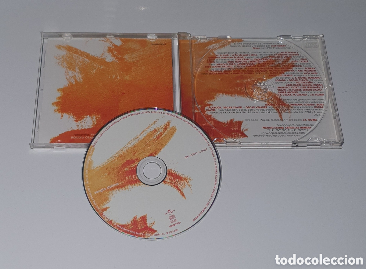 CDs de m&uacute;sica: SERGIO DALMA / CD 2003 / DE OTRO COLOR - Foto 2