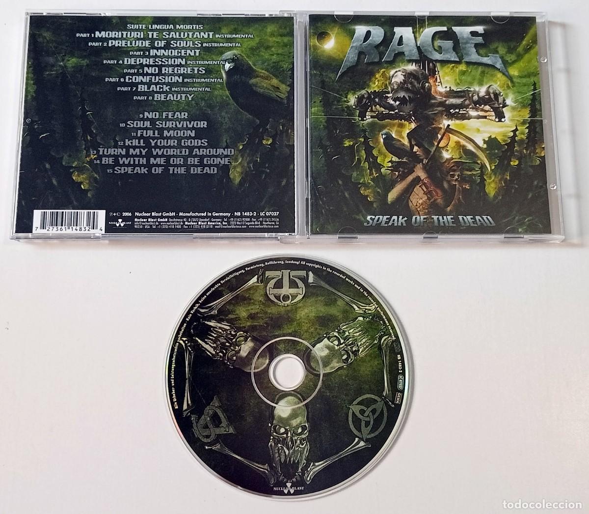 CDs de m&uacute;sica: CD RAGE - SPEAK OF THE DEAD - Foto 2
