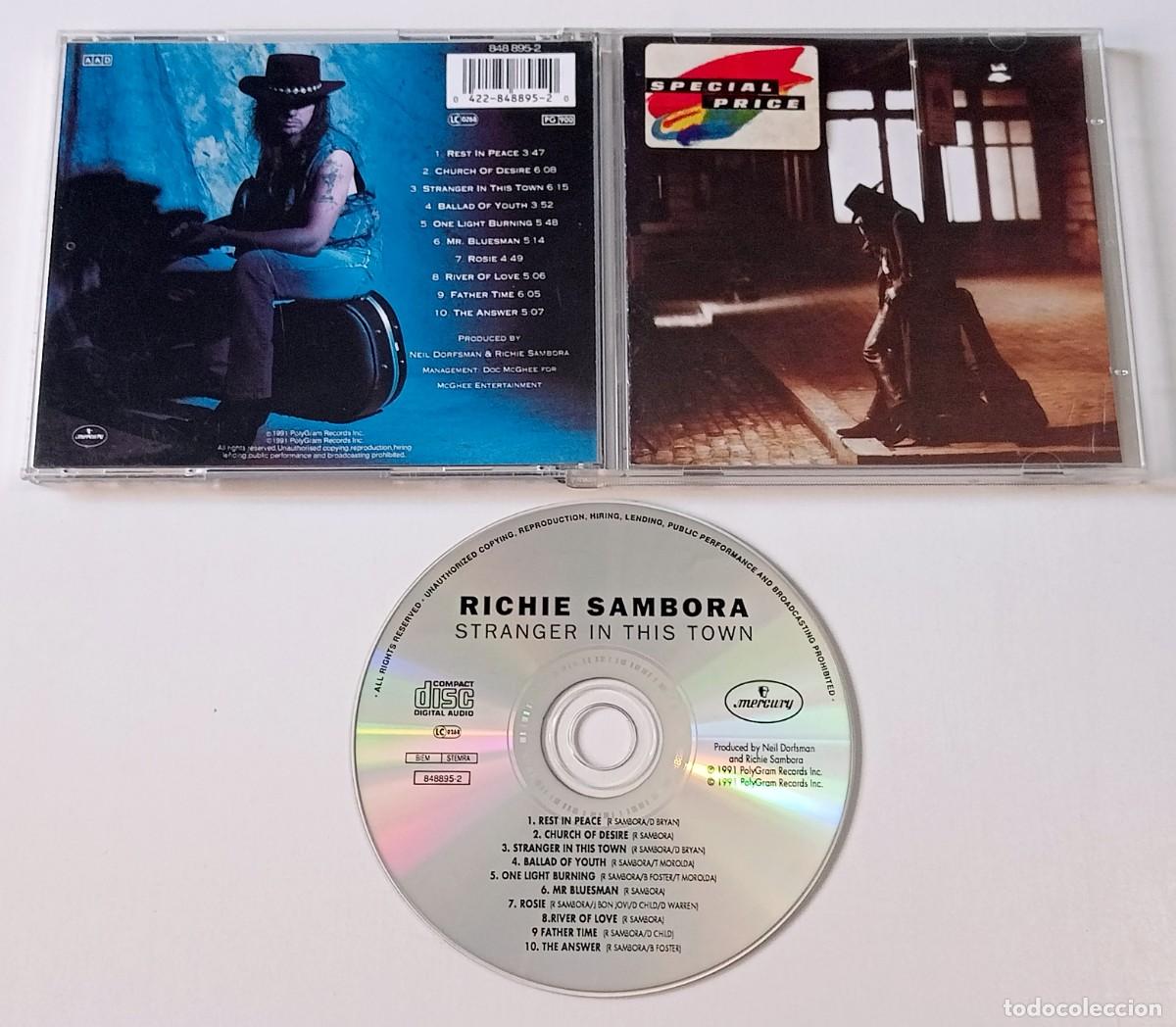 CDs de m&uacute;sica: CD RICHIE SAMBORA - STRANGER IN THIS TOWN - Foto 2