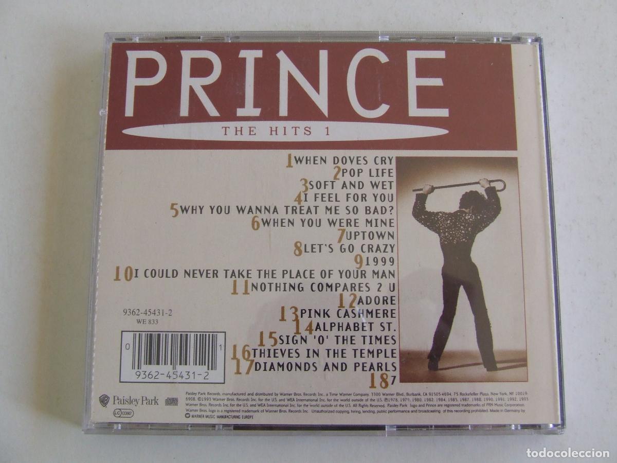 CDs de m&uacute;sica: PRINCE CD RECOPILATORIO THE HITS 1 - Foto 3
