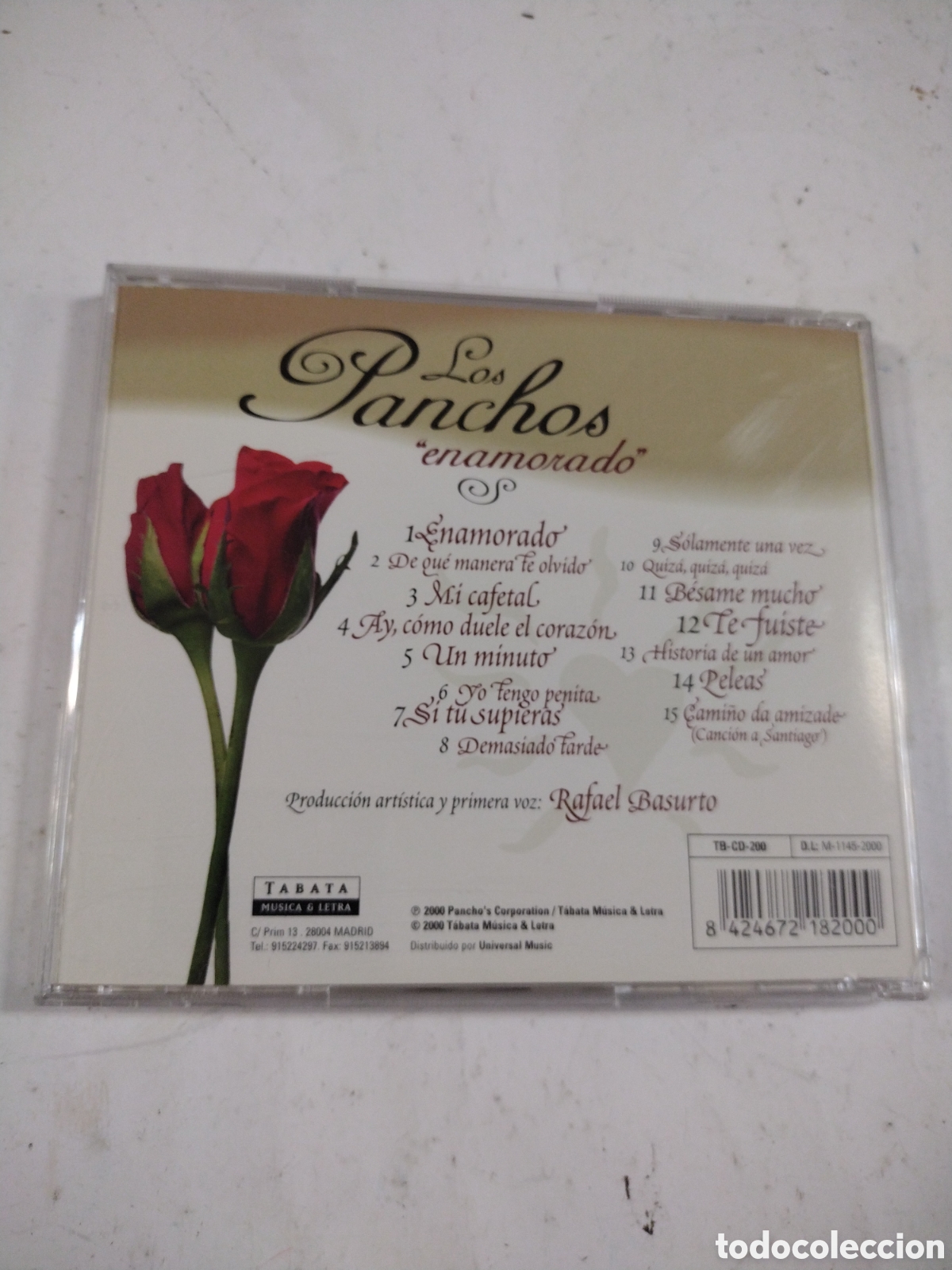 CDs de m&uacute;sica: Enamorado. Los Panchos. CD. - Foto 2