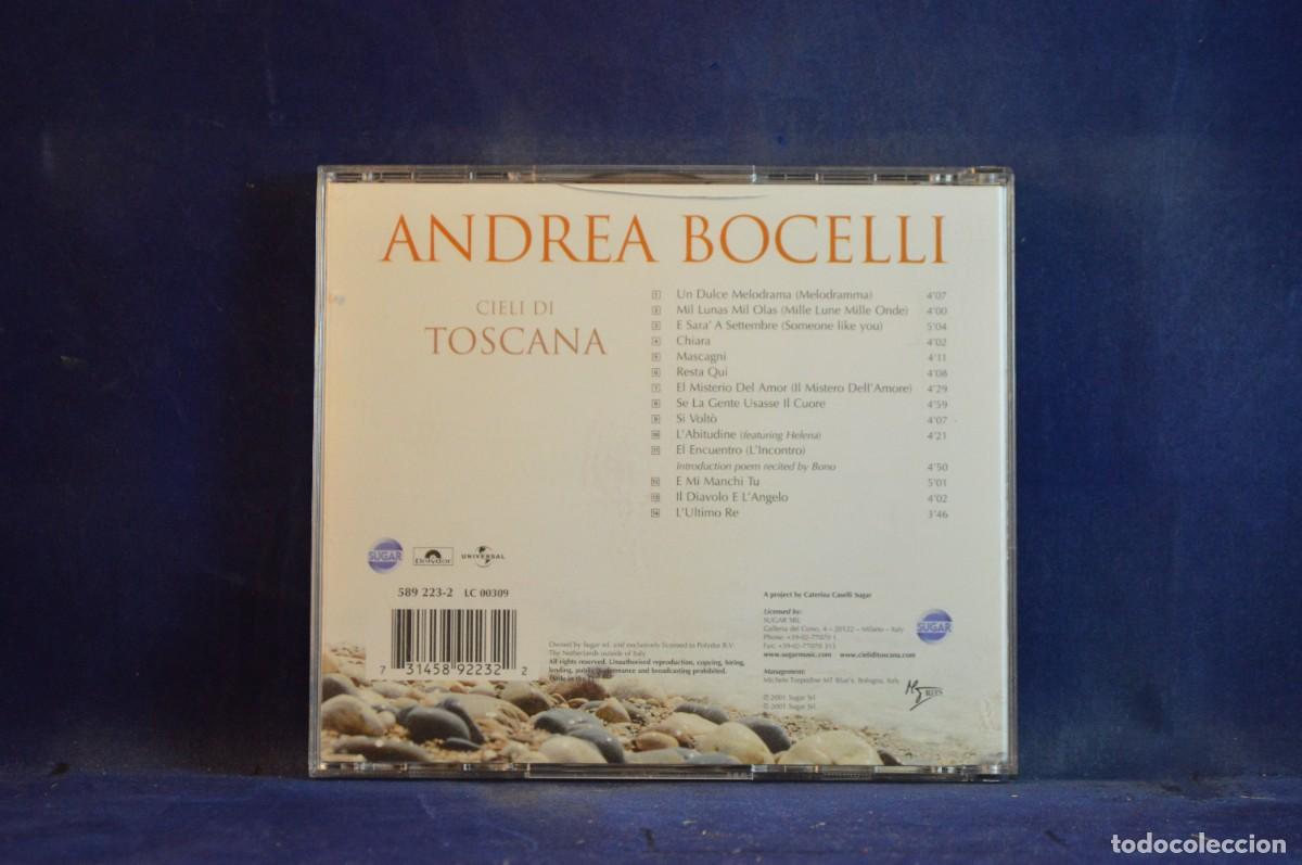 CDs de m&uacute;sica: ANDREA BOCELLI &ndash; CIELI DI TOSCANA - CD - Foto 2