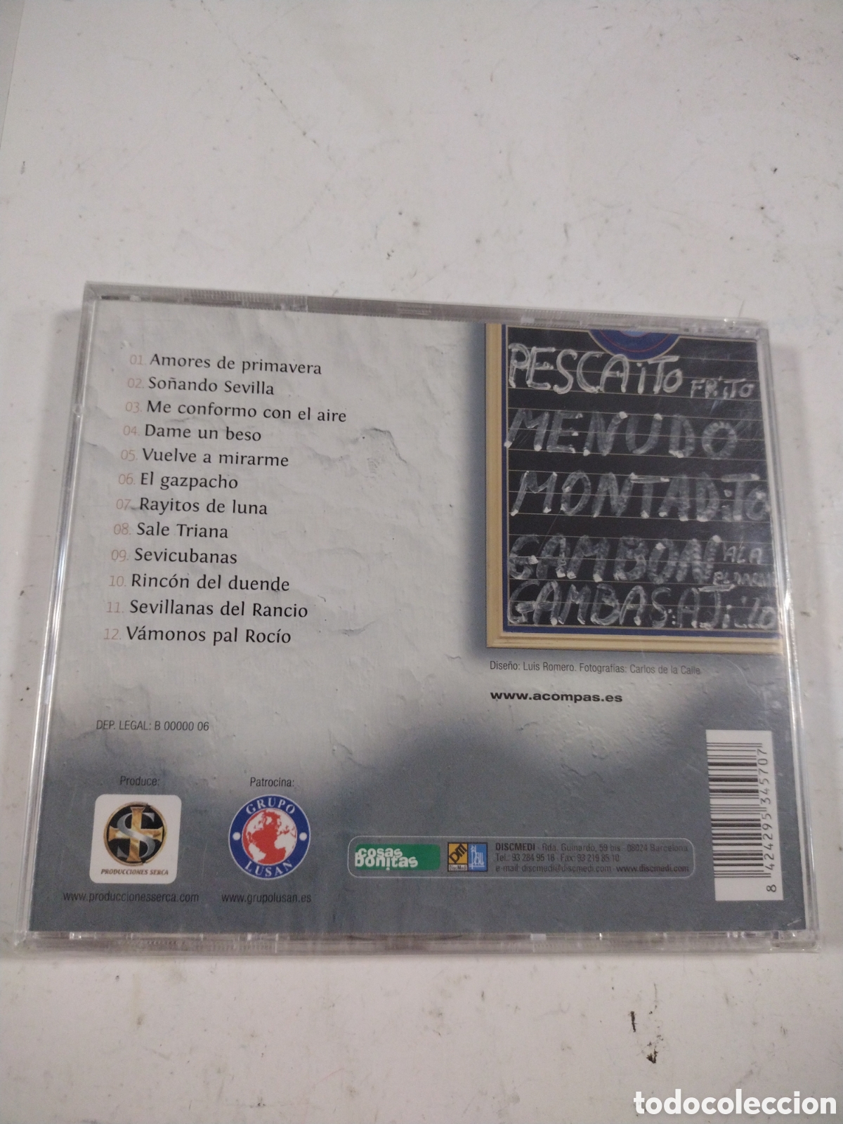 CDs de m&uacute;sica: A COMPAS. VUELVE A MIRARME. PRECINTADO. CD - Foto 2
