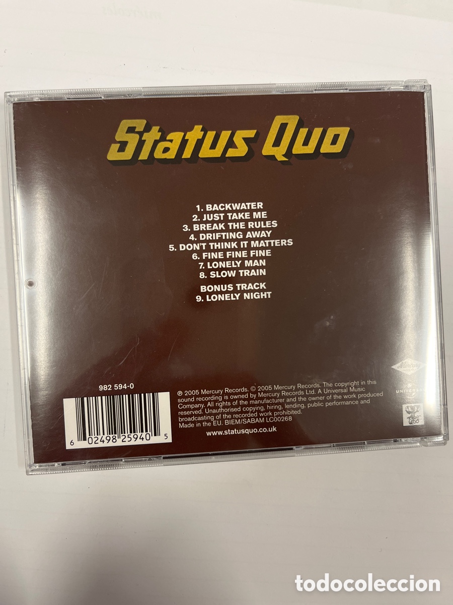 CDs de m&uacute;sica: STATUS QUO &rdquo;Quo&rdquo; CD 2005 MERCURY RECORDS - Foto 2