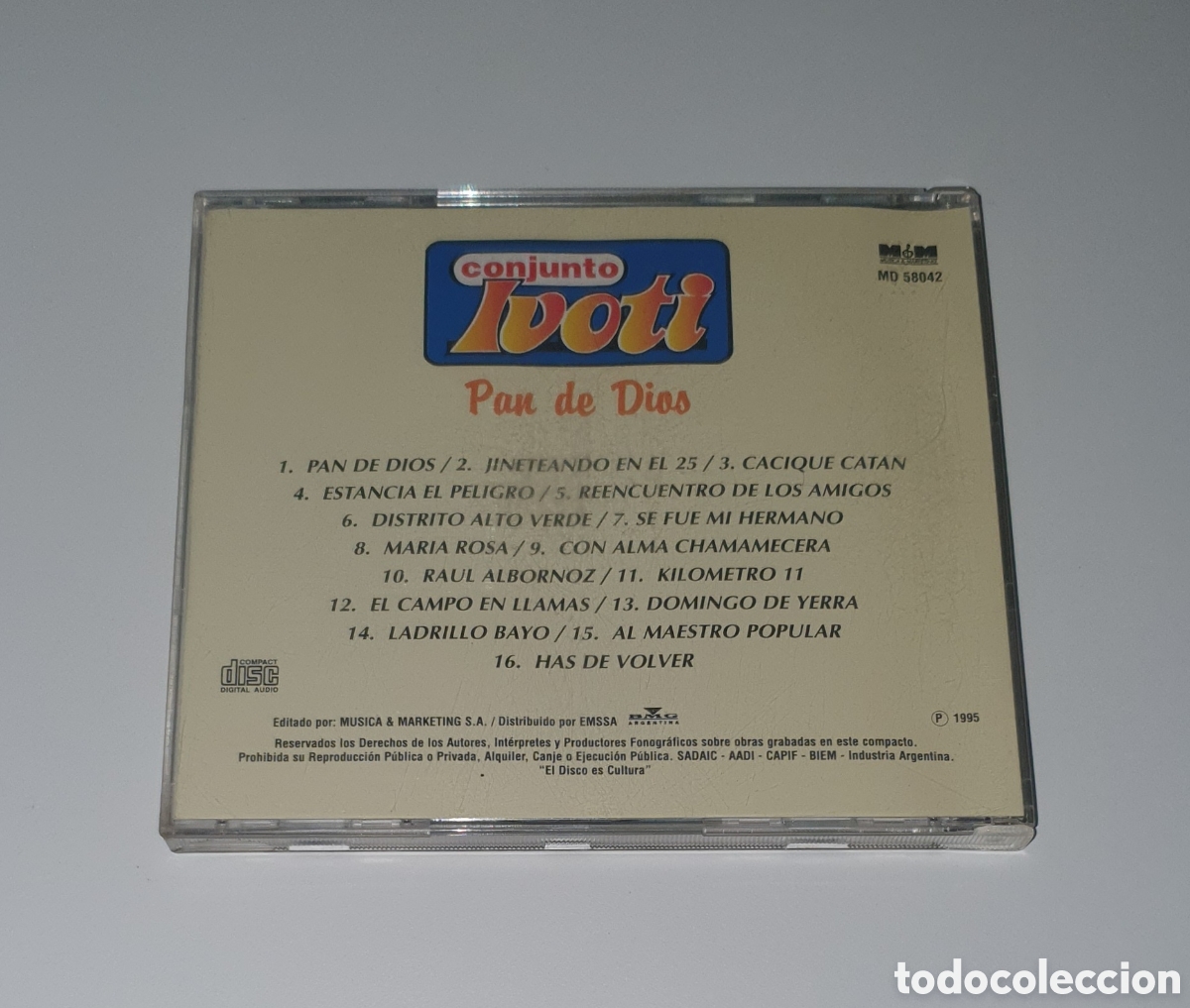 CDs de m&uacute;sica: CONJUNTO IVOTI / CD / PAN DE DIOS - Foto 3