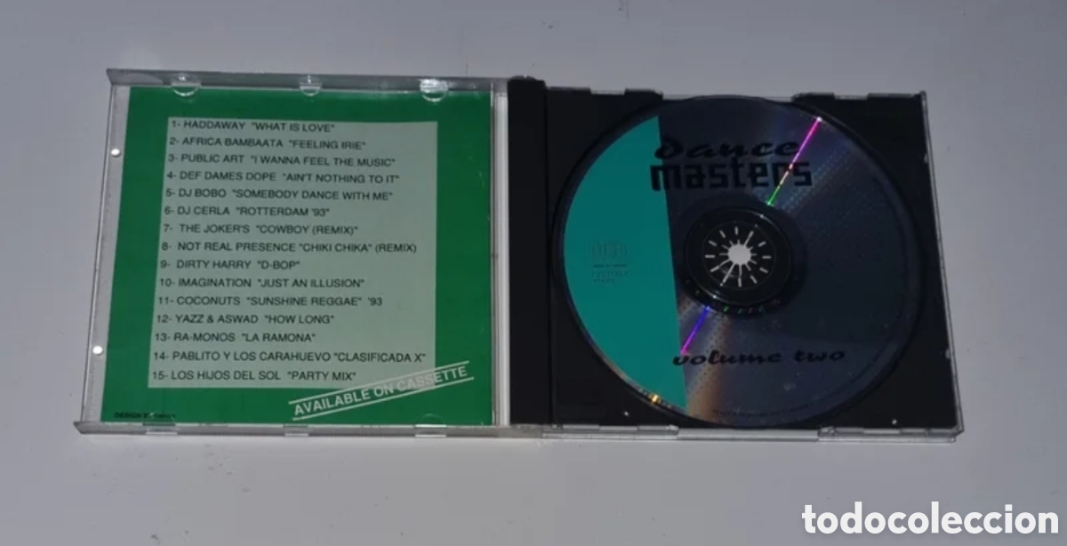 CDs de m&uacute;sica: RECOPILATORIO / CD 1993 / DANCE MASTERS - VOLUME TWO - Foto 2