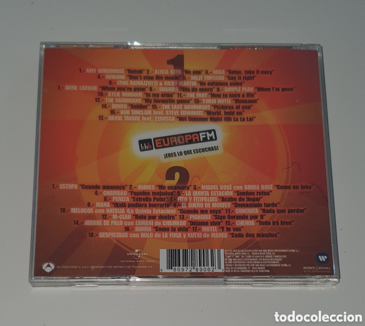 CDs de m&uacute;sica: VARIOS / 2CD / EUROPA FM - ERES LO QUE ESCUCHAS - Foto 3