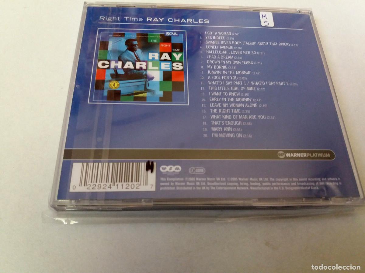 CDs de m&uacute;sica: RAY CHARLES &rdquo;RIGHT TIME&rdquo; CD 20 TRACKS - Foto 2