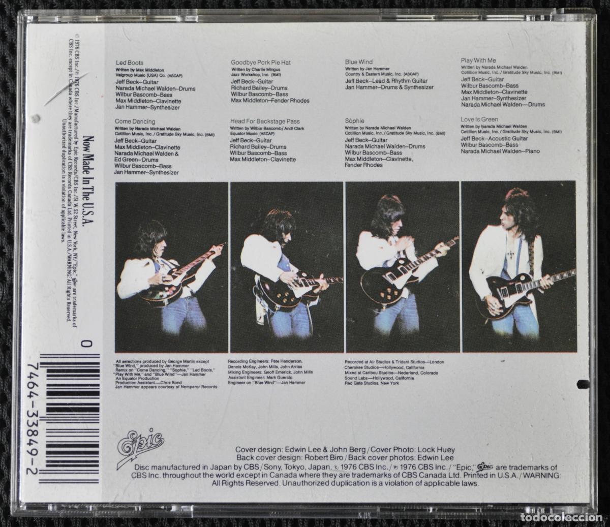 CDs de m&uacute;sica: CD Jeff Beck (1976) Wired {Epic, ?} NM - Foto 2