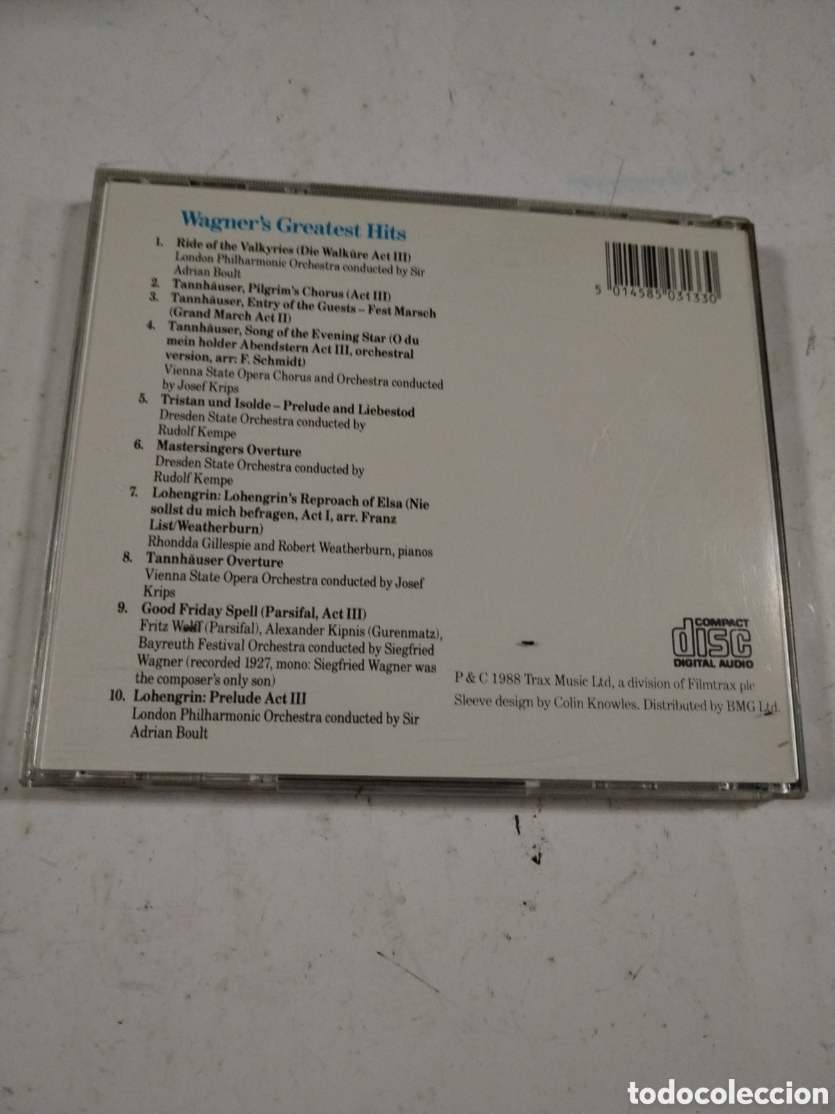 CDs de m&uacute;sica: GREATEST HIST. WAGNER. CD - Foto 2