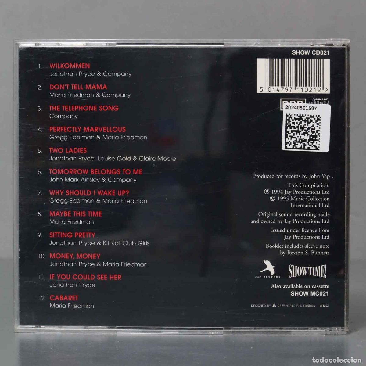 CDs de m&uacute;sica: CD. Cabaret - Selected Highlights. Pryce, Maria Friedman - Foto 2