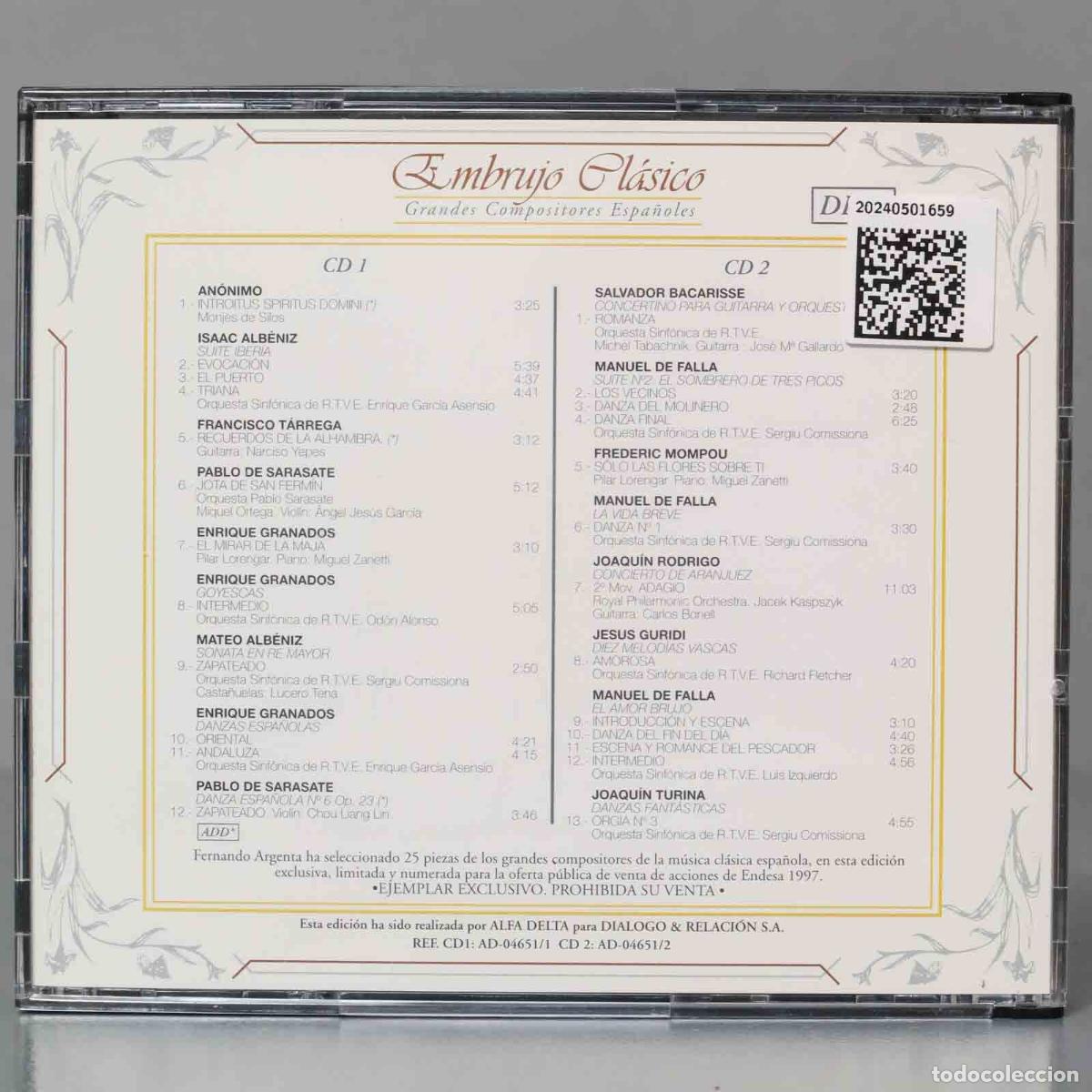 CDs de m&uacute;sica: CD. EMBRUJO CLASICO - Foto 2