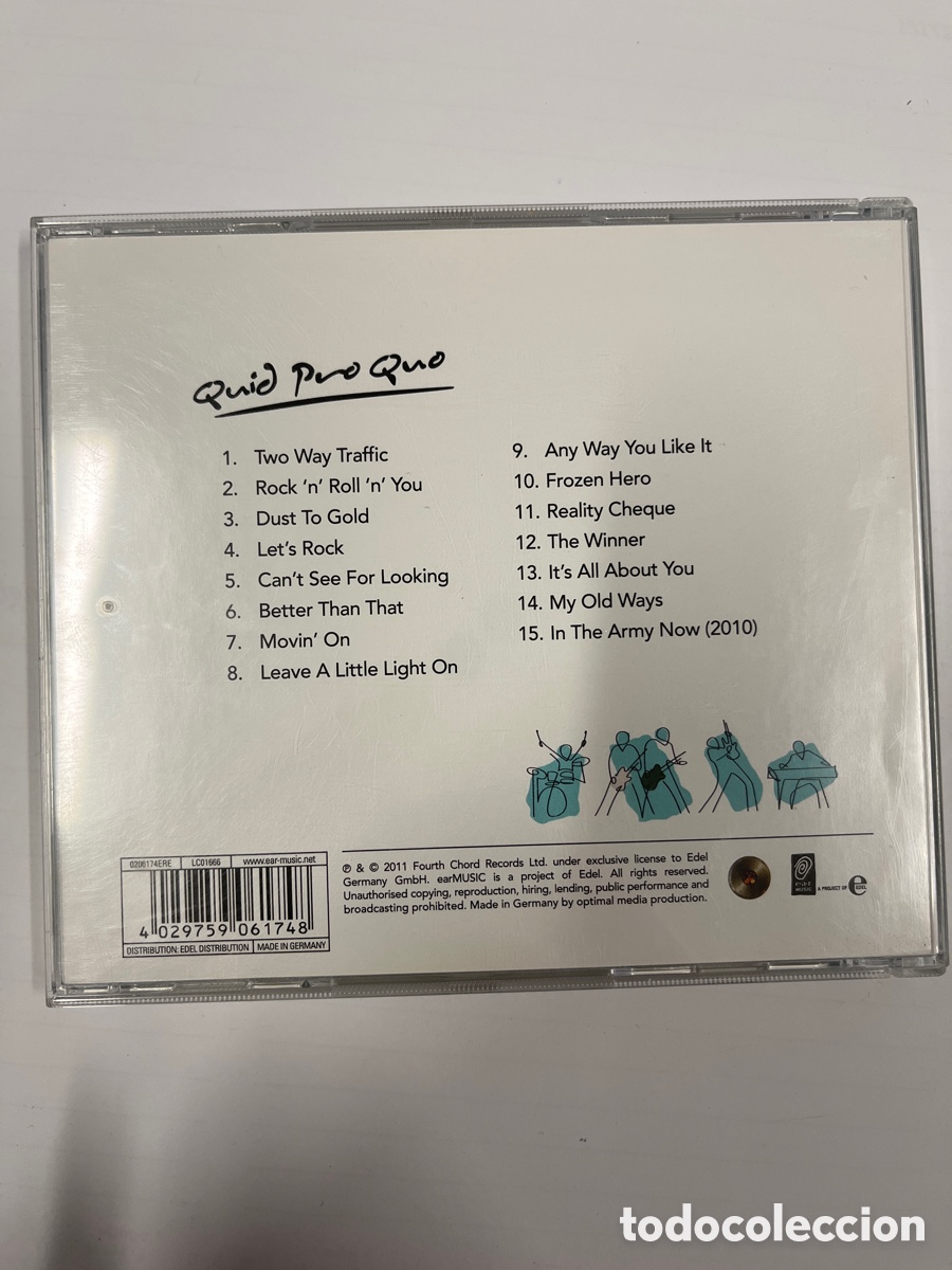 CDs de m&uacute;sica: STATUS QUO - QUID PRO QUO - CD - Foto 2