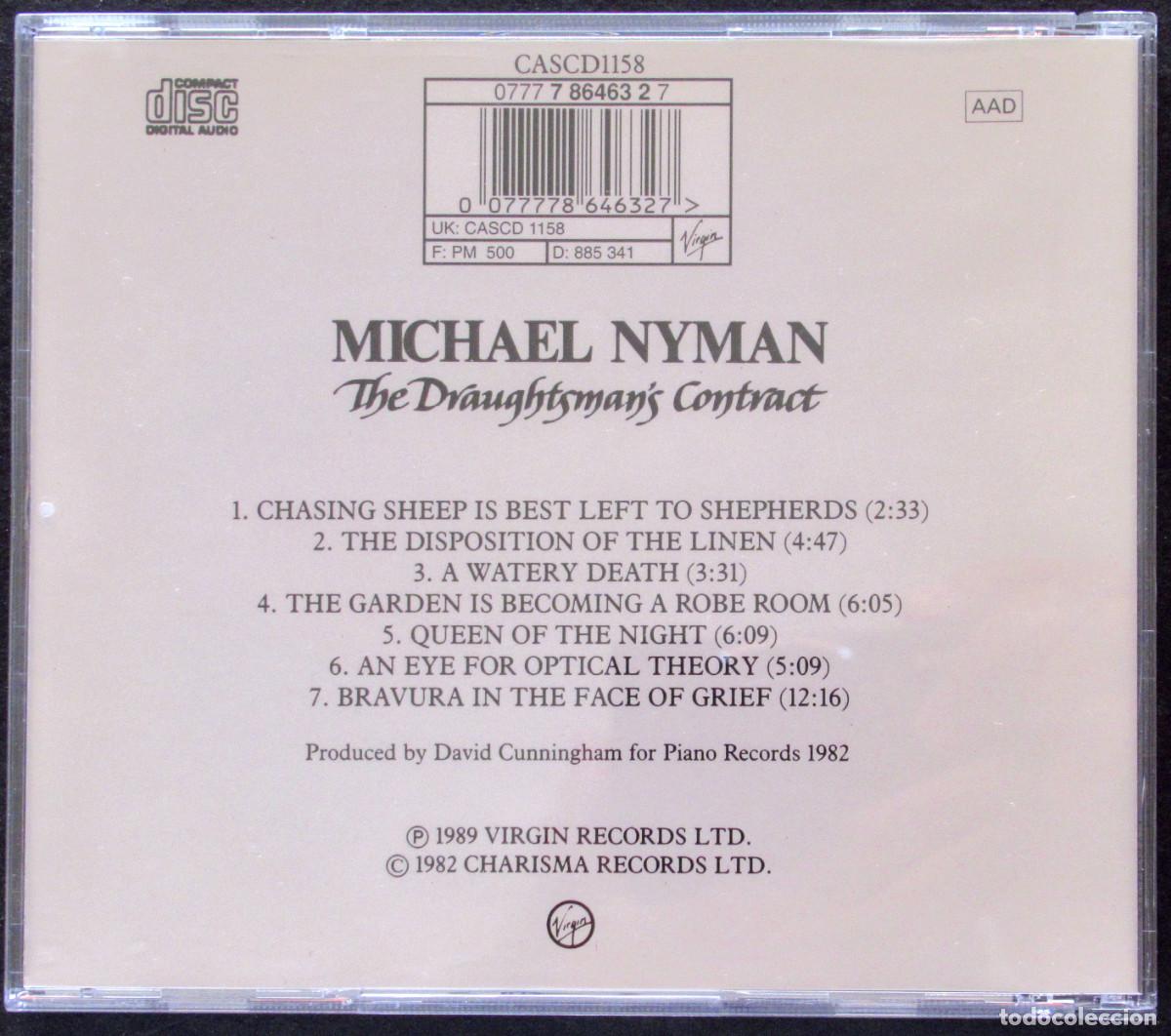 CDs de m&uacute;sica: MICHAEL NYMAN. THE DRAUGHSTMANS CONTRACT. CD 1989 - Foto 2