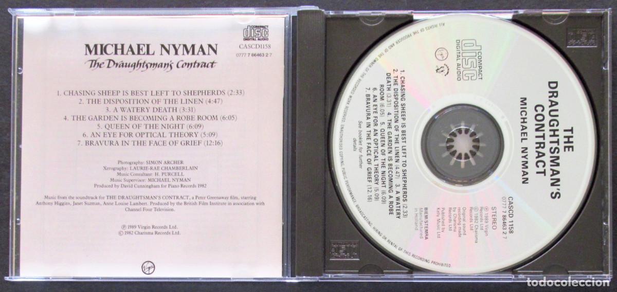 CDs de m&uacute;sica: MICHAEL NYMAN. THE DRAUGHSTMANS CONTRACT. CD 1989 - Foto 3