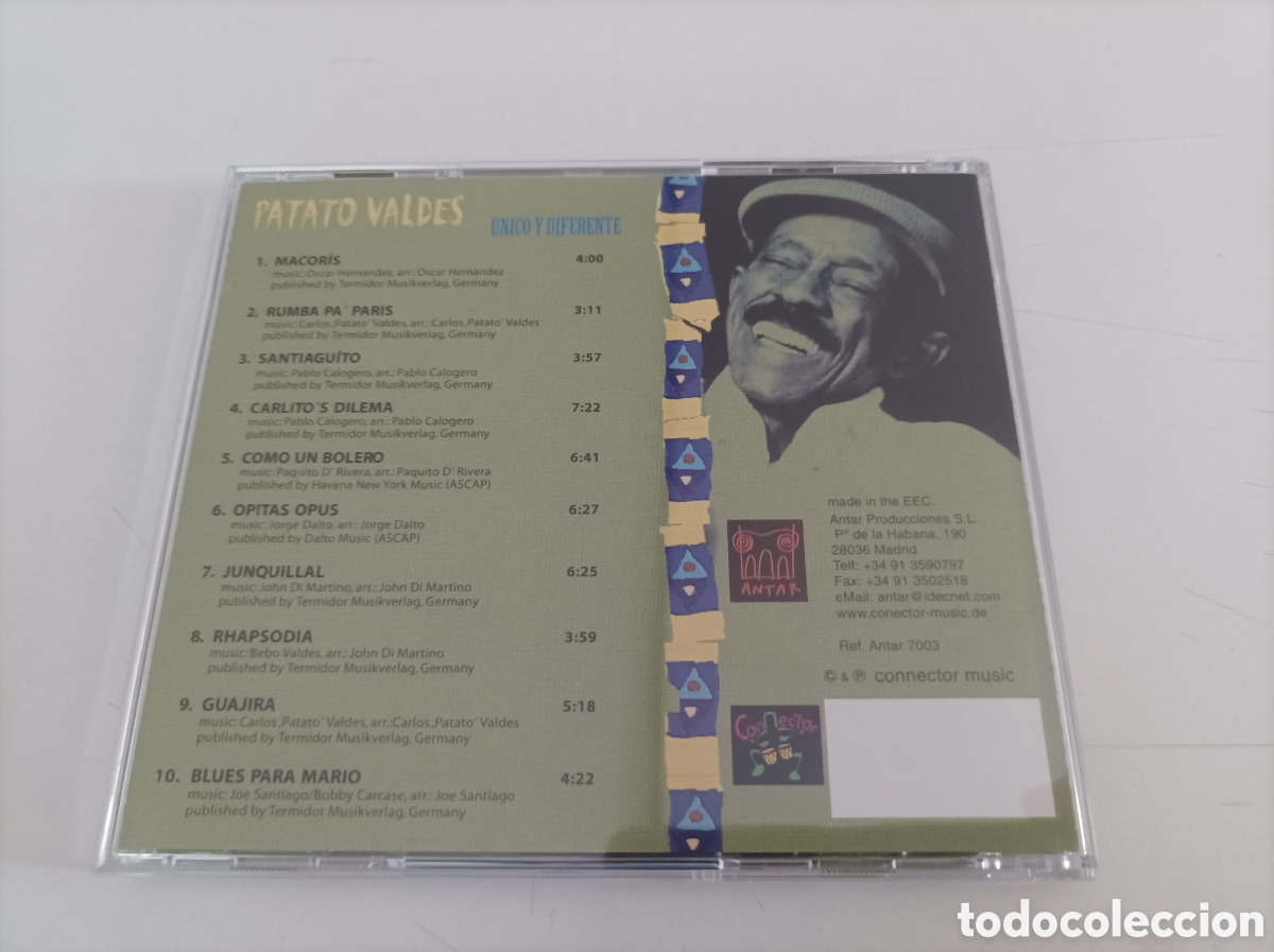 CDs de m&uacute;sica: Patato Vald&eacute;s. &Uacute;nico y diferente CD. 2000. - Foto 3