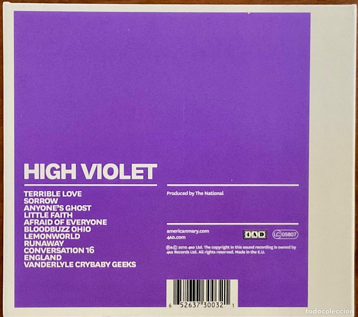 CDs de m&uacute;sica: THE NATIONAL - HIGH VIOLET, DIGIPACK - Foto 2