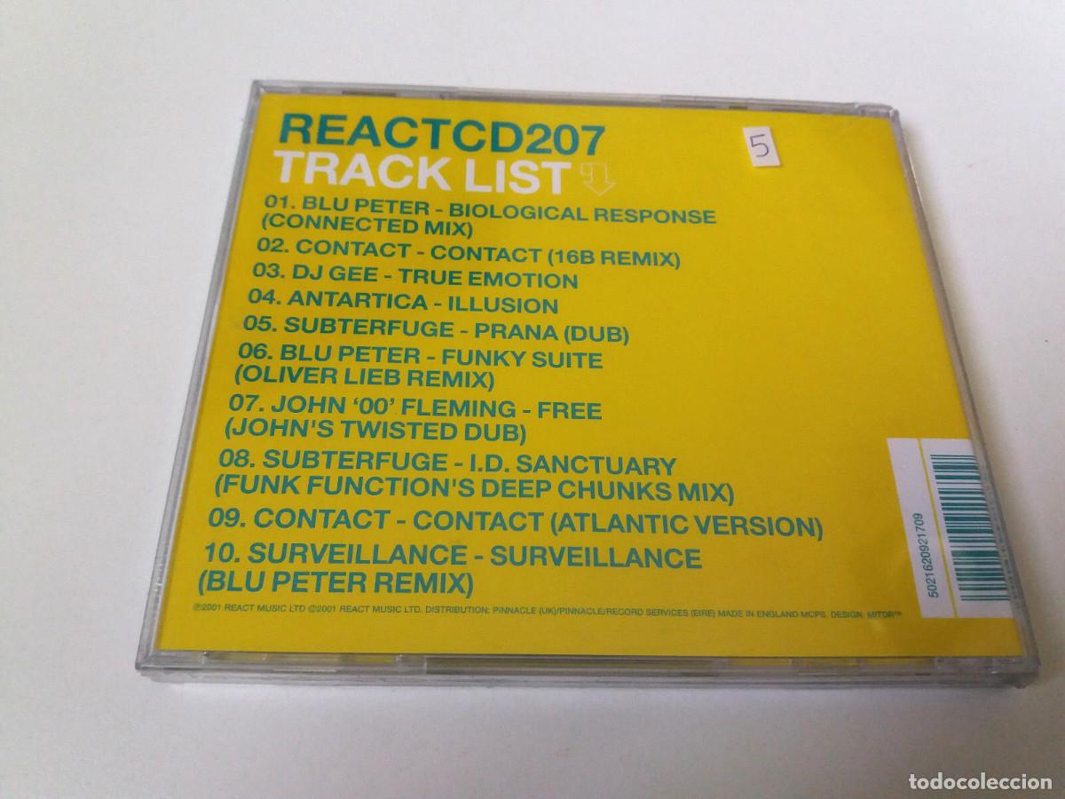 CDs de m&uacute;sica: CD &rdquo;REACT SINGLES CLUB REACTCD207&rdquo; CD 10 TRACKS PRECINTADO SEALED - Foto 2