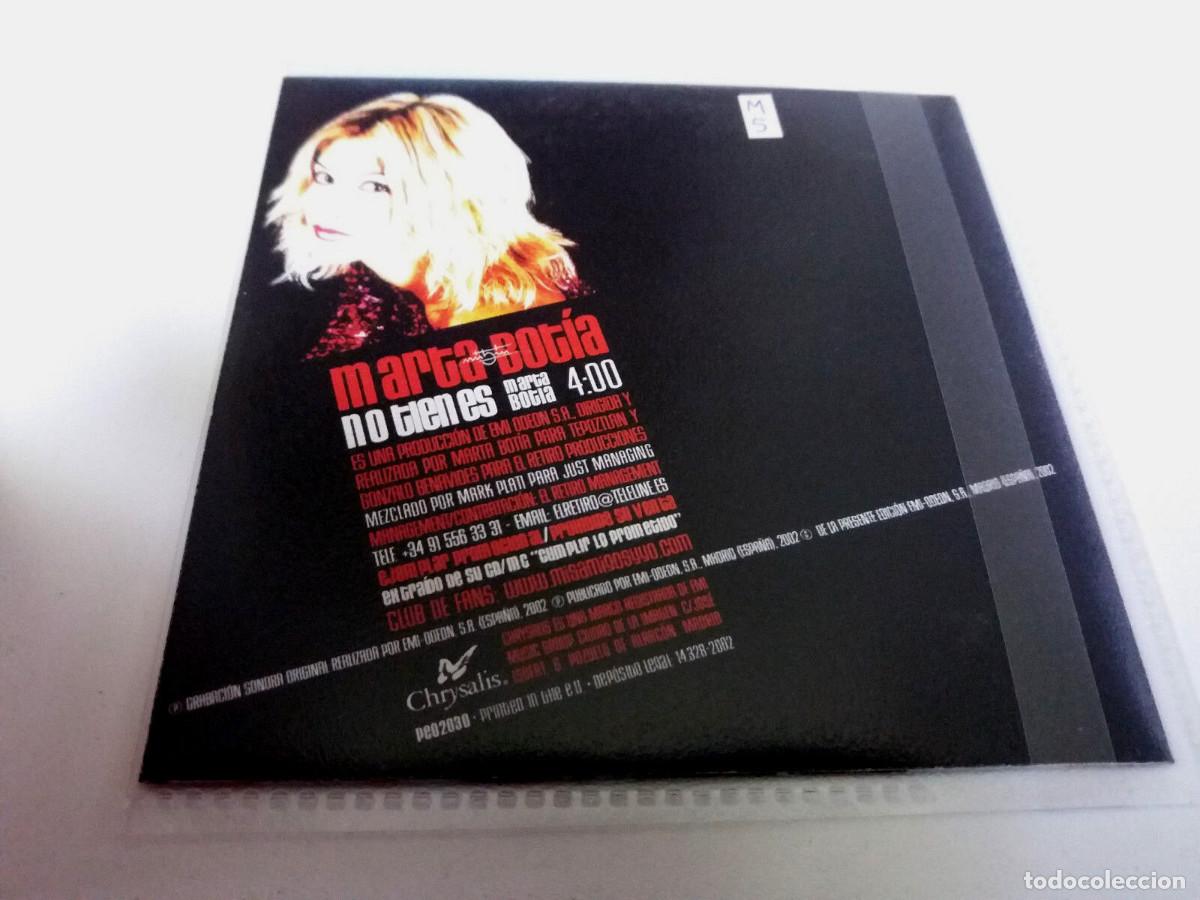 CDs de m&uacute;sica: MARTA BOTIA &rdquo;NO TIENES&rdquo; CD SINGLE 1 TRACKS - Foto 2