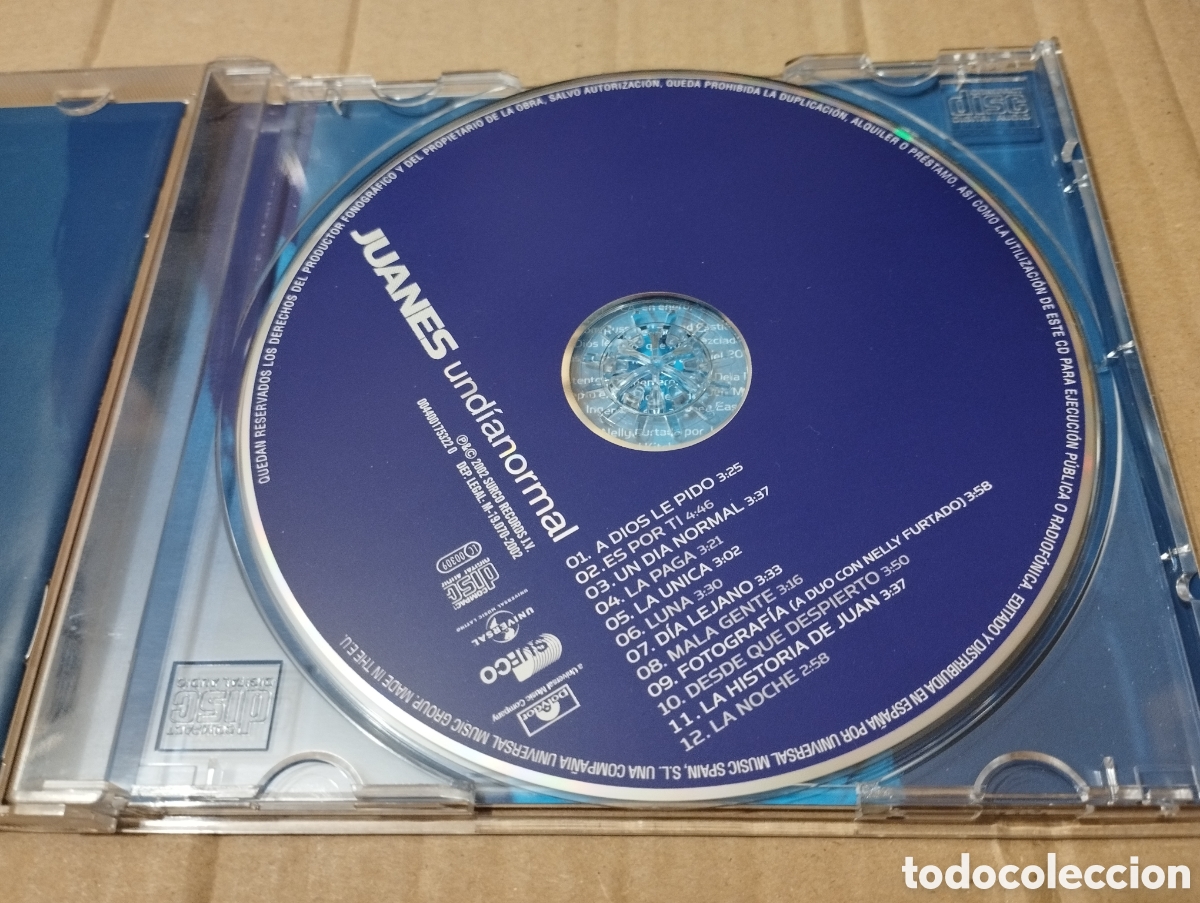 CDs de m&uacute;sica: JUANES. UN D&Iacute;A NORMAL (CD) - Foto 2